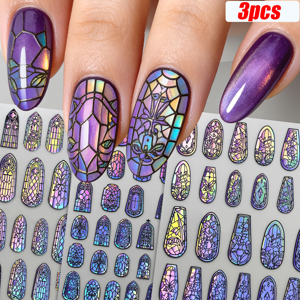 Glitter Vinyl Roll - 5D Sparkly Retro Glass Fragment Nail