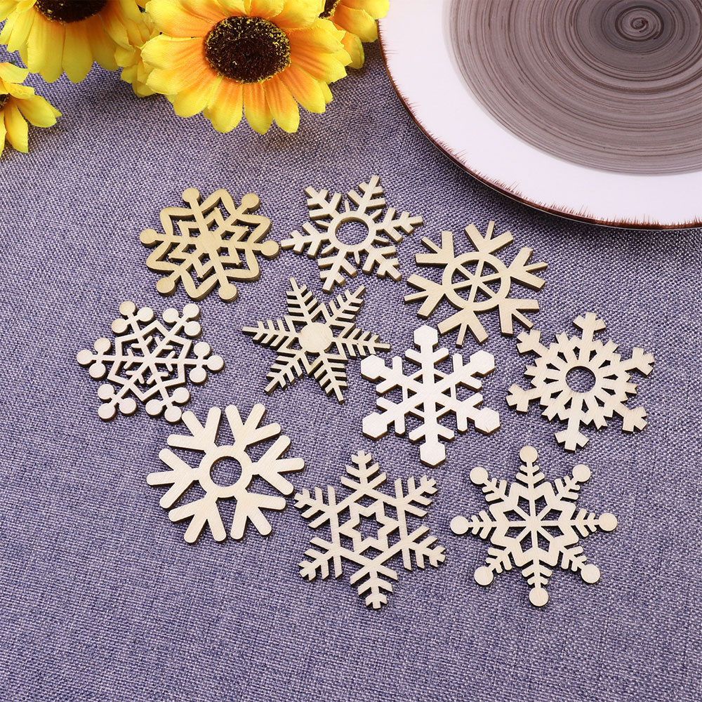 Christmas Craft Embellishment - 10pcs Christmas Tree Decoration DIY Assorted