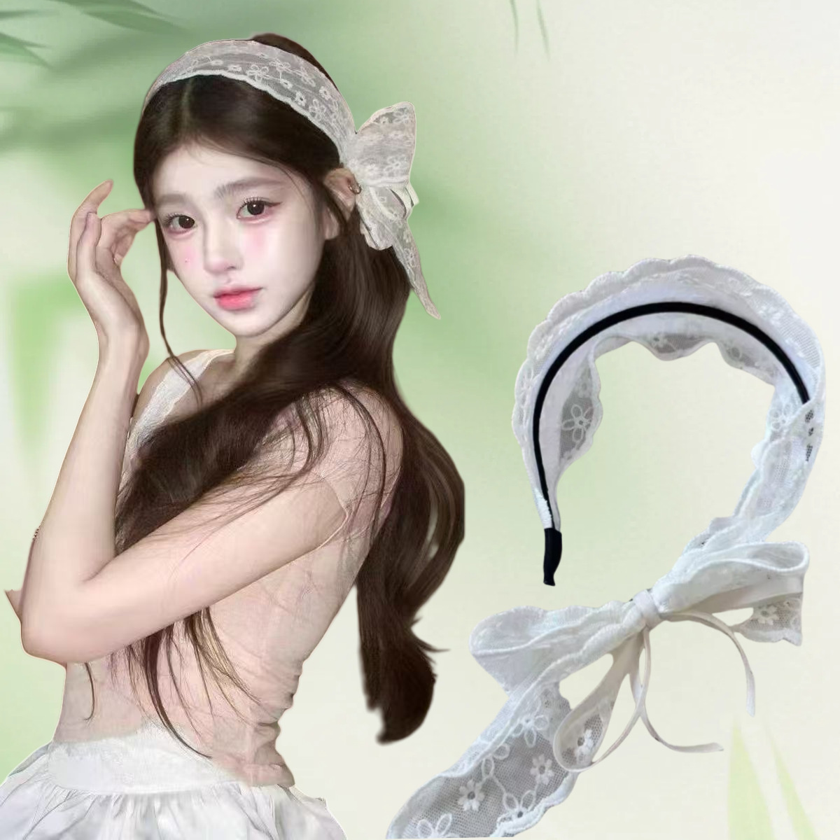 Lace Ribbon Trim - New Vintage Pastoral Lace Hair Band