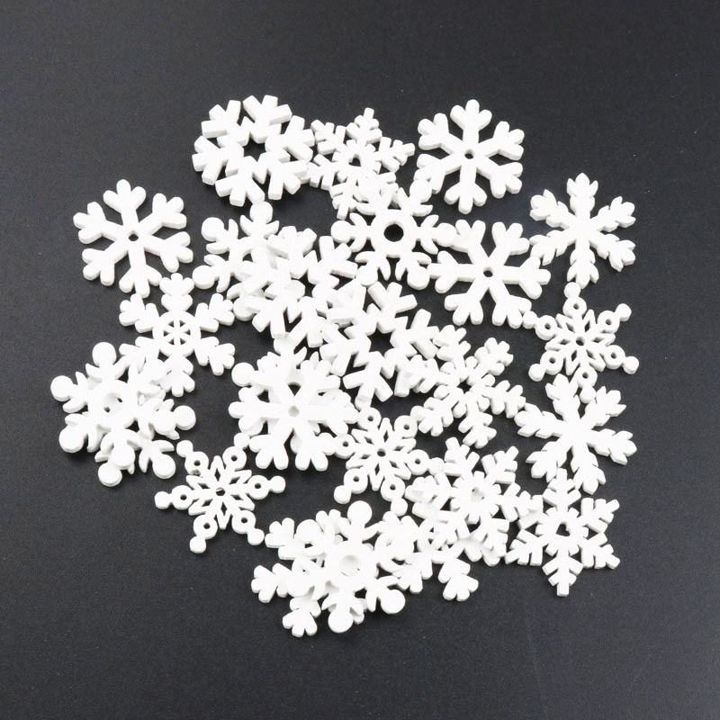 Christmas Craft Embellishment - 20 chiếc Bằng Gỗ Giáng Sinh