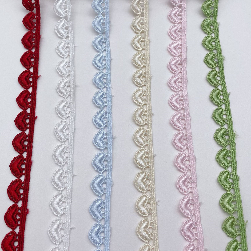 Lace Ribbon Trim - 4 Thước Thêu Nhiều Màu Tình