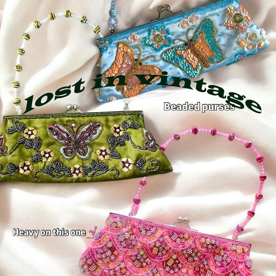 Applique Patch Flower - Lost in Vintage Hand-embroidered Glitter Beading