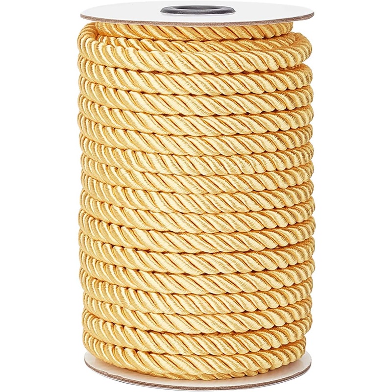 Cord Trim Twisted - 1Roll 8mm 20 Yards Twisted Cord