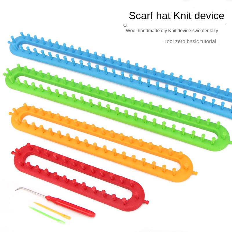 Pom Pom Maker Tool - Weaving Loom Knitting Kit, Plastic Pompom,