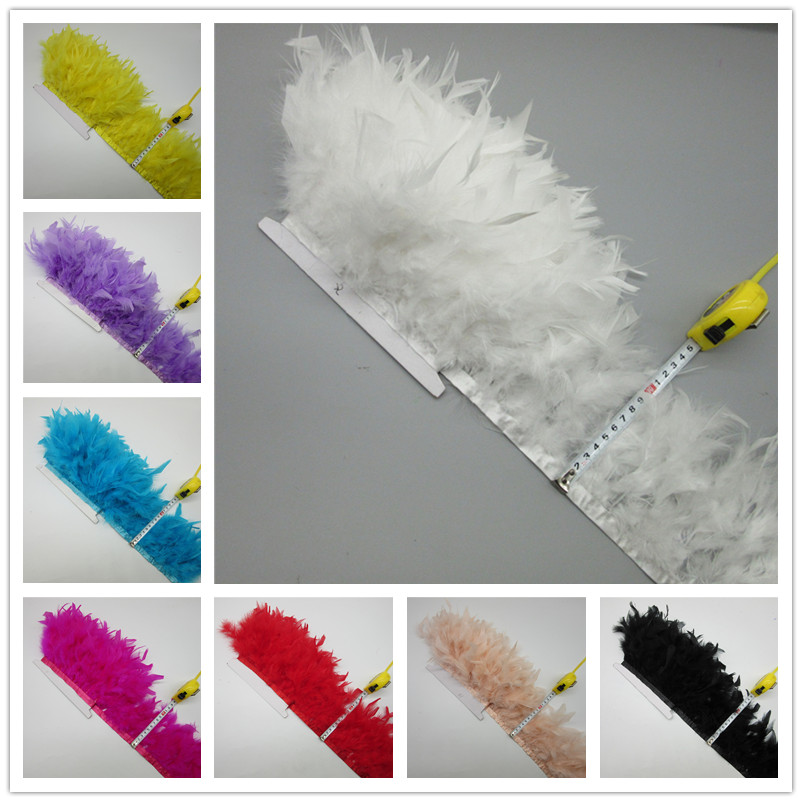 2 Yards Turkey Feather Trim Fl - đánh giá và giá Feather Trim Marabou