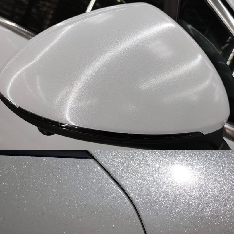 PET Ultra Glossy White Pearl G - đánh giá và giá Glitter Vinyl Roll