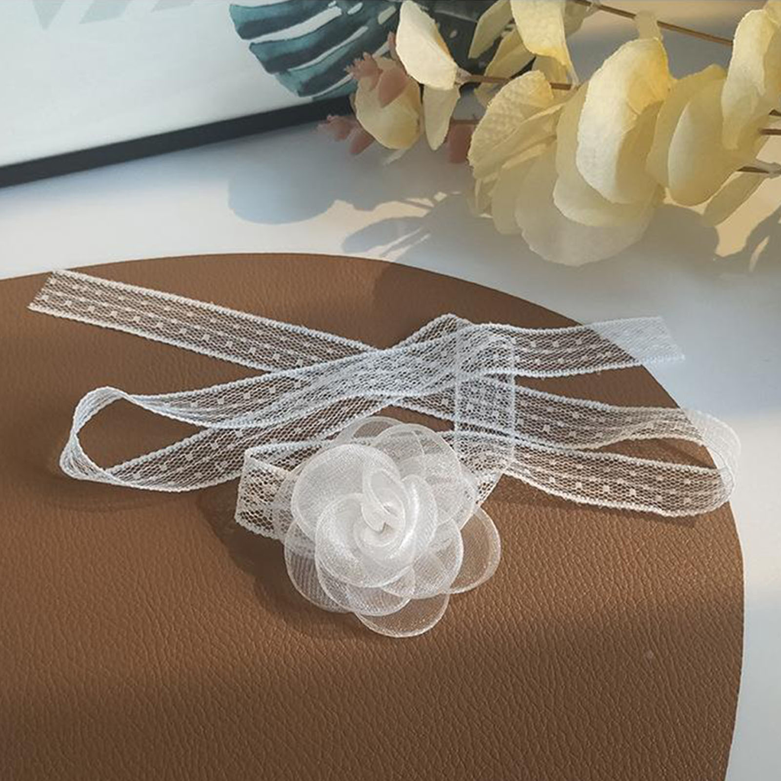 Lace Ribbon Tie Headband With  - đánh giá và giá Lace Ribbon Trim