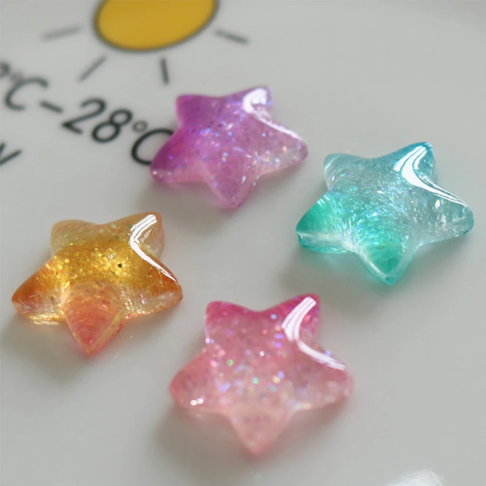 10PCS Gradient Star Series Res - đánh giá và giá Christmas Craft Embellishment