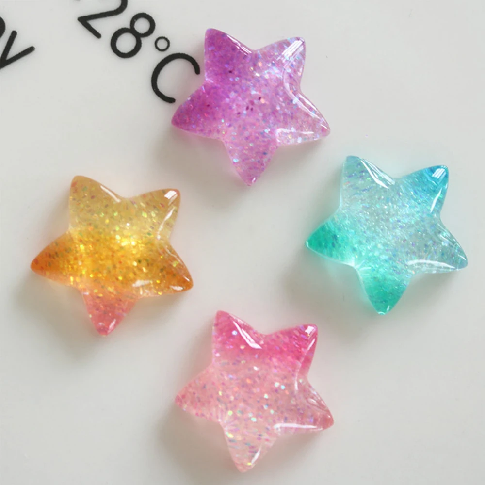 10PCS Gradient Star Series Res - đánh giá và giá Christmas Craft Embellishment