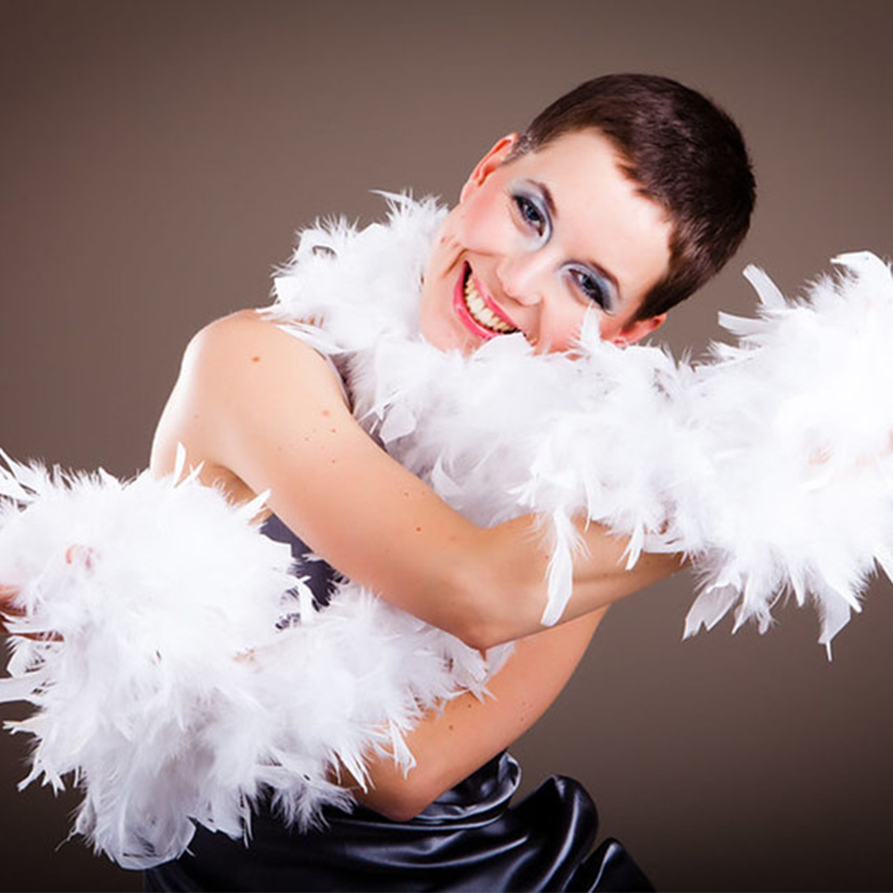 2 Thước Lông Tơ Trắng Lông Vũ  - đánh giá và giá Feather Trim Marabou