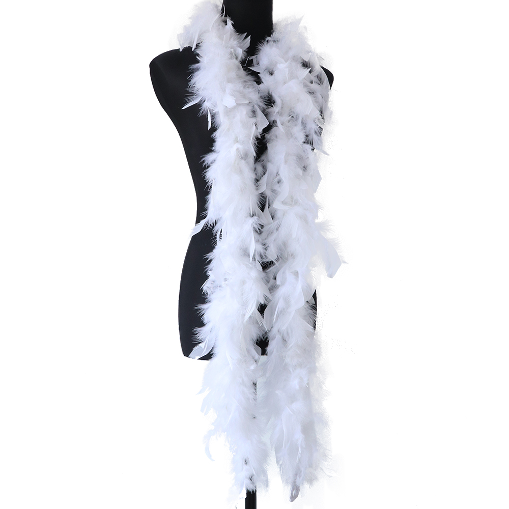 2 Thước Lông Tơ Trắng Lông Vũ  - đánh giá và giá Feather Trim Marabou