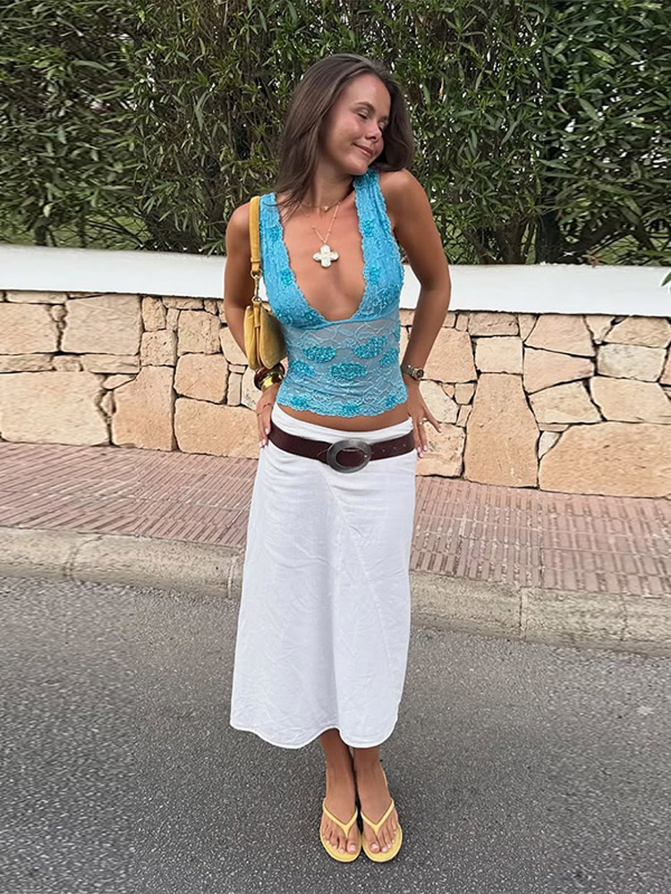 Sexy Sequined Vest Skirts Suit - đánh giá và giá Lace Ribbon Trim