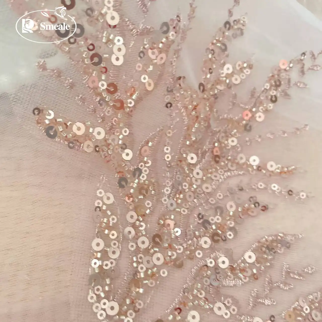 5Pair-2Pair.Rose Gold Sequin T - đánh giá và giá Applique Patch Flower