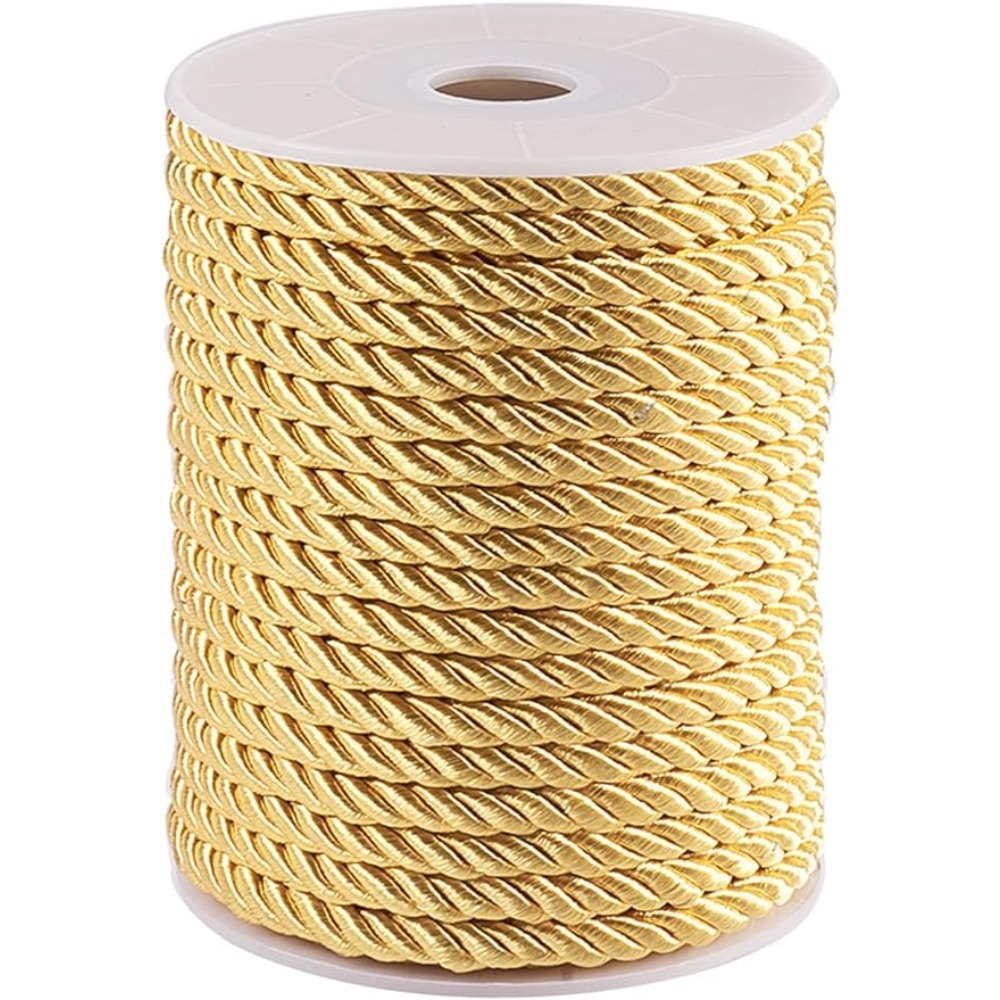 5mm 18 Yards Twisted Gold Rope - đánh giá và giá Cord Trim Twisted