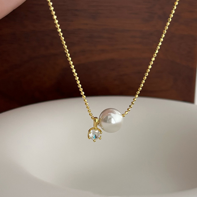 New 925 Sterling Silver Pearl  - đánh giá và giá Pearl Trim Chain