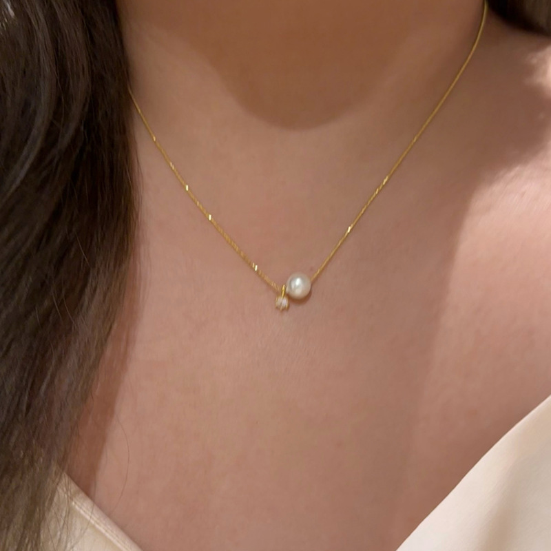 New 925 Sterling Silver Pearl  - đánh giá và giá Pearl Trim Chain
