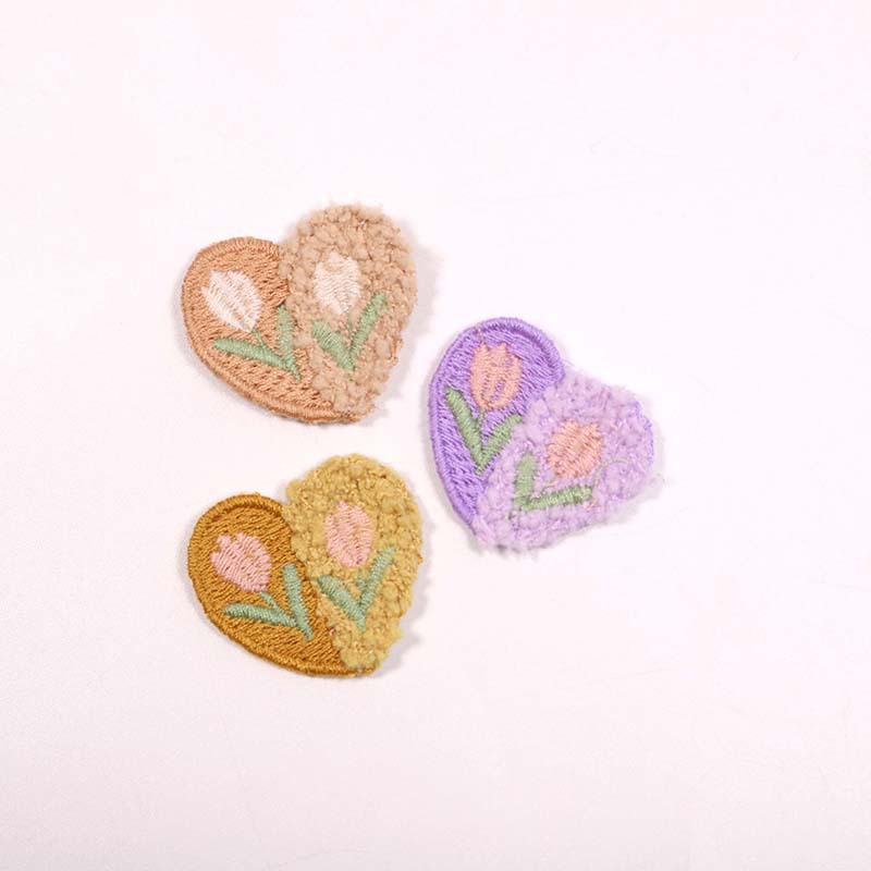 10PCS Wool Plush Love Flower A - đánh giá và giá Applique Patch Flower