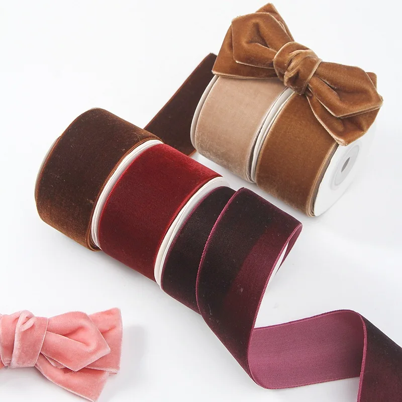 Classic 5yards 6mm-38mm Single - đánh giá và giá Velvet Ribbon Roll
