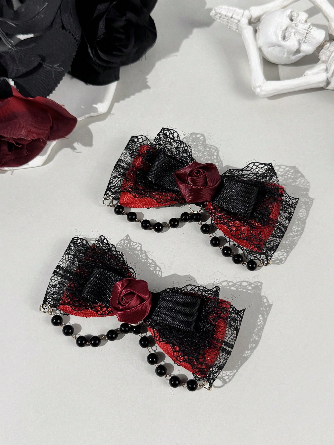 2-piece Gothic style lace ribb - đánh giá và giá Lace Ribbon Trim