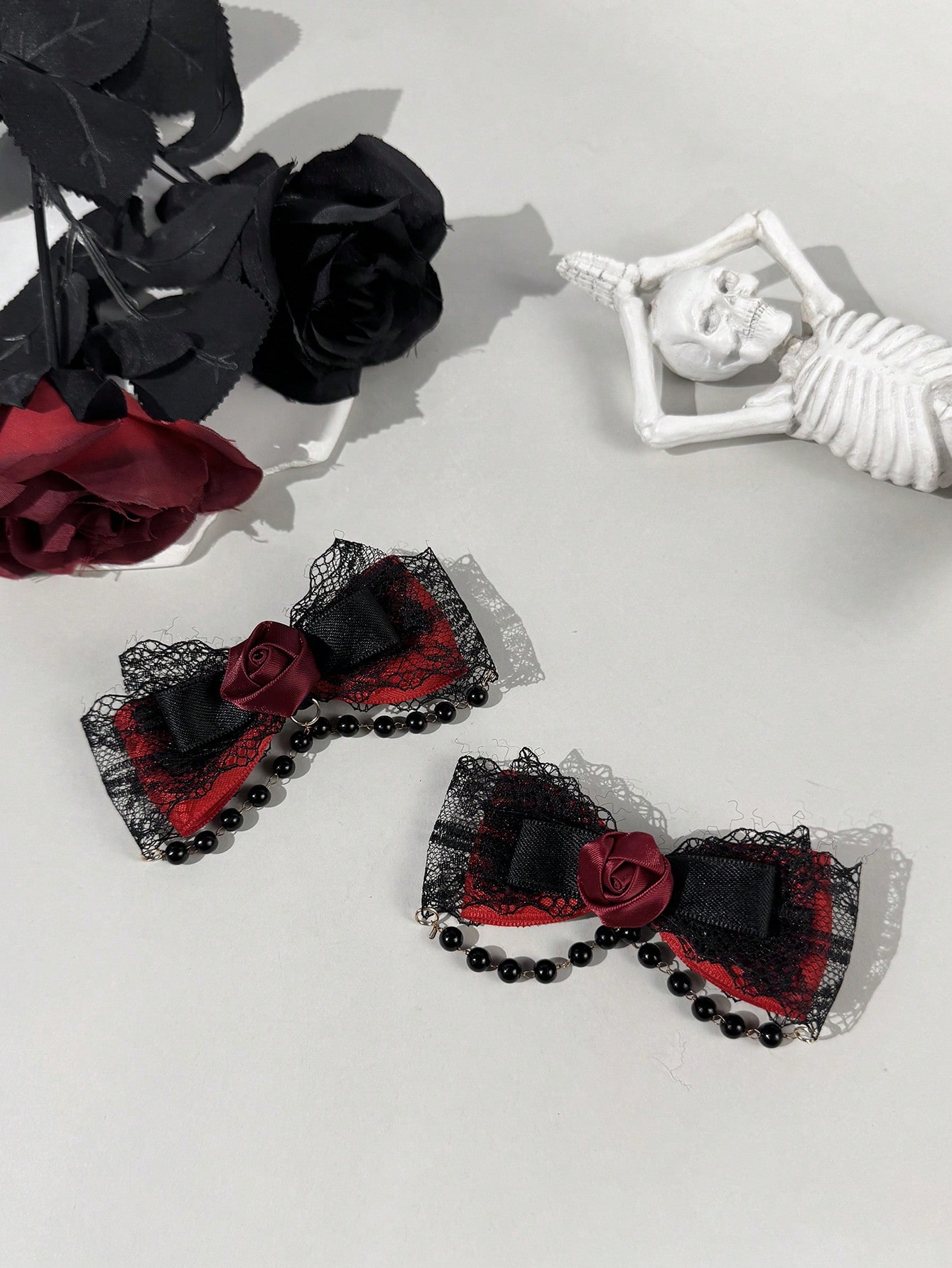 2-piece Gothic style lace ribb - đánh giá và giá Lace Ribbon Trim