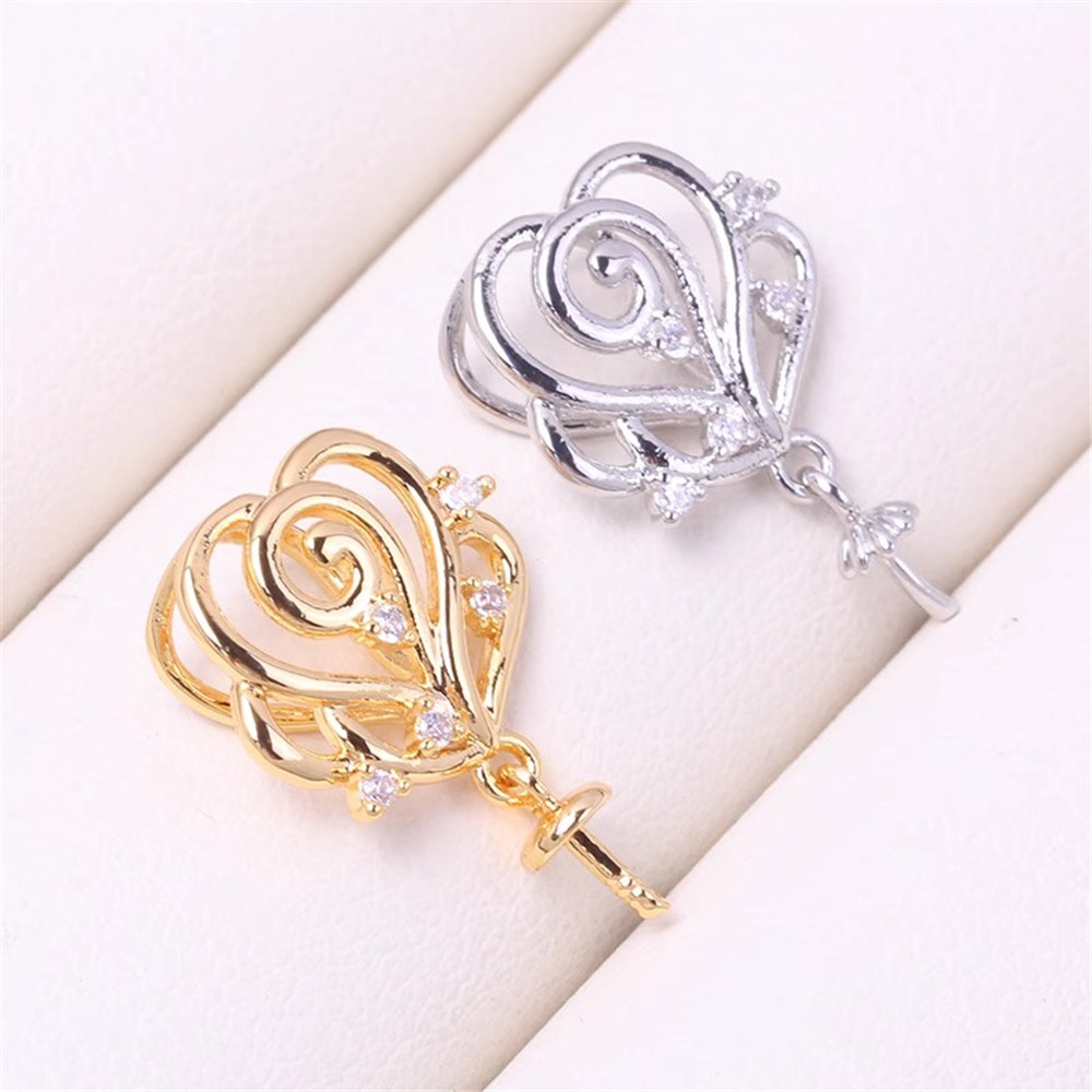 19 Style Half Hole Eye Pins Be - đánh giá và giá Pearl Trim Chain