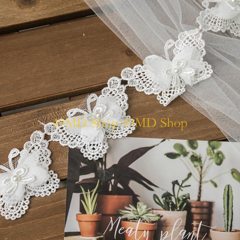 49MD 1 Sân Nơ Cho Thêu Bướm Vi - đánh giá và giá Lace Ribbon Trim