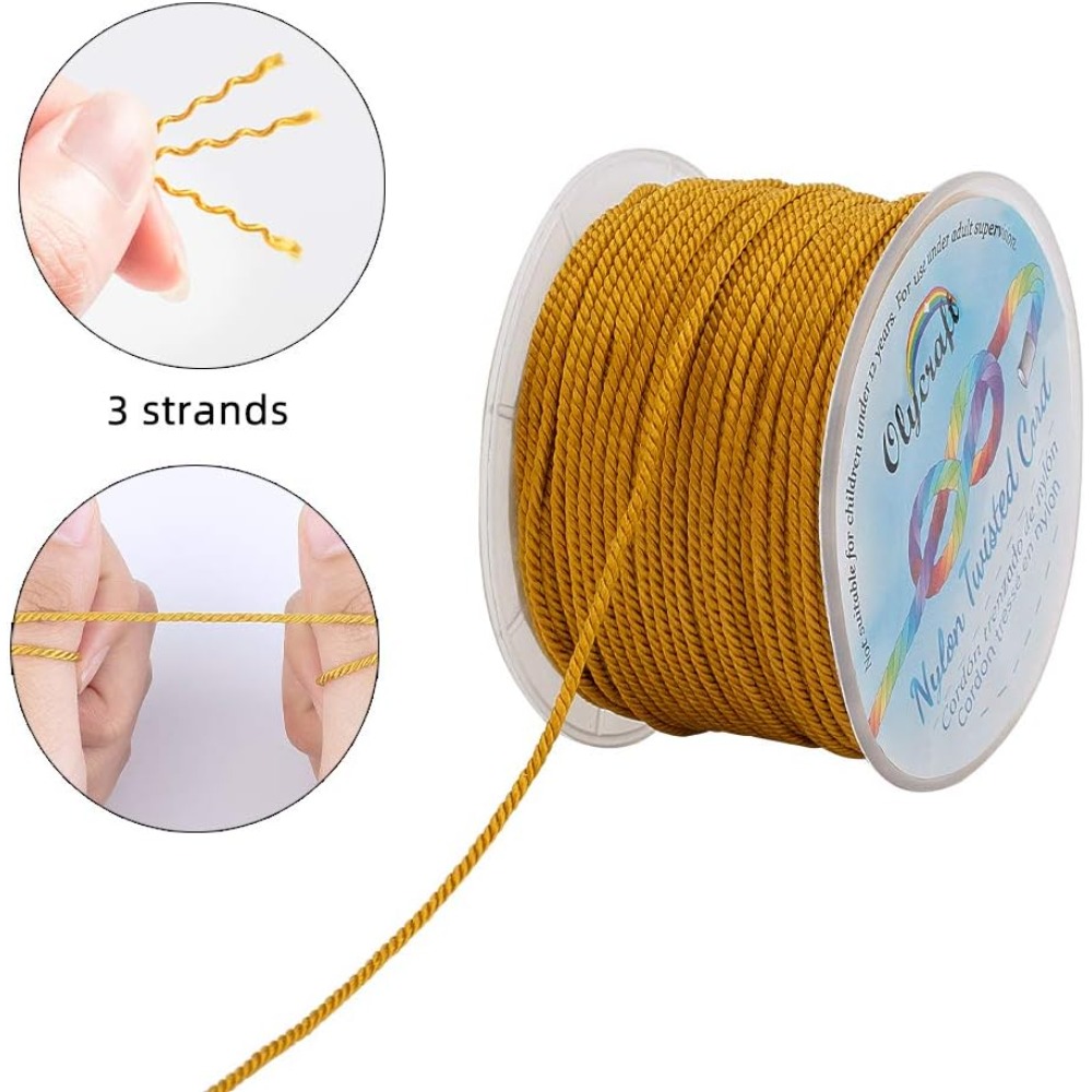 55 Yards 1mm Twisted Satin Nyl - đánh giá và giá Cord Trim Twisted