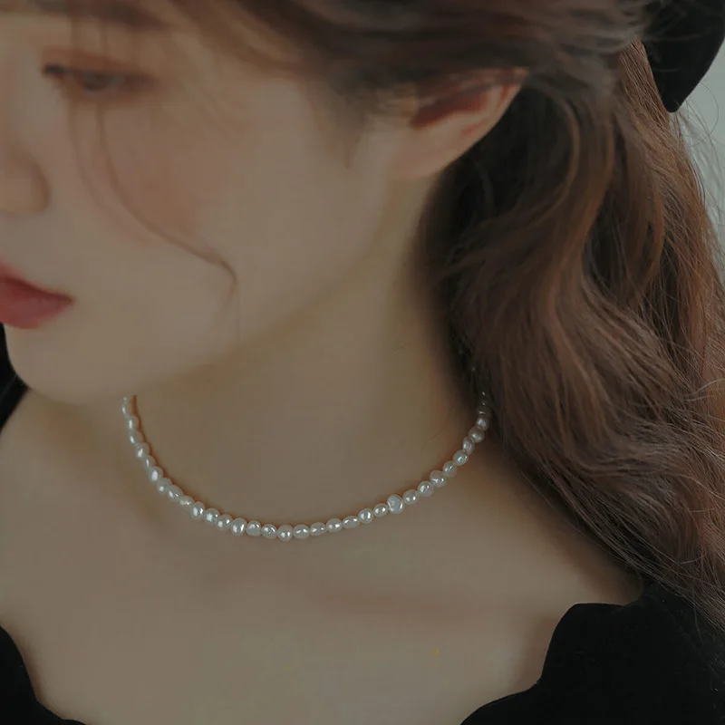 Hengsheng 4-5mm Baroque Freshw - đánh giá và giá Pearl Trim Chain