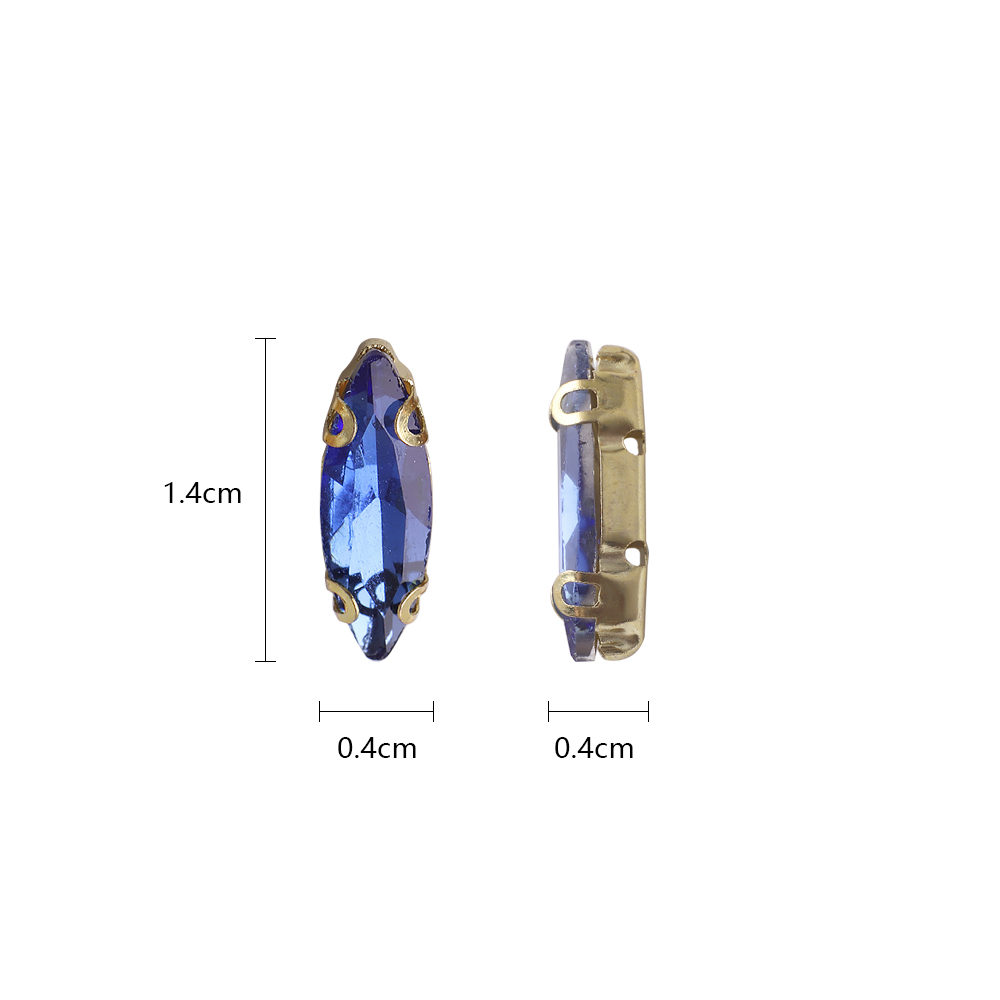 20Pcs 4x15mm Horse eye Crystal - đánh giá và giá Sew On Rhinestone