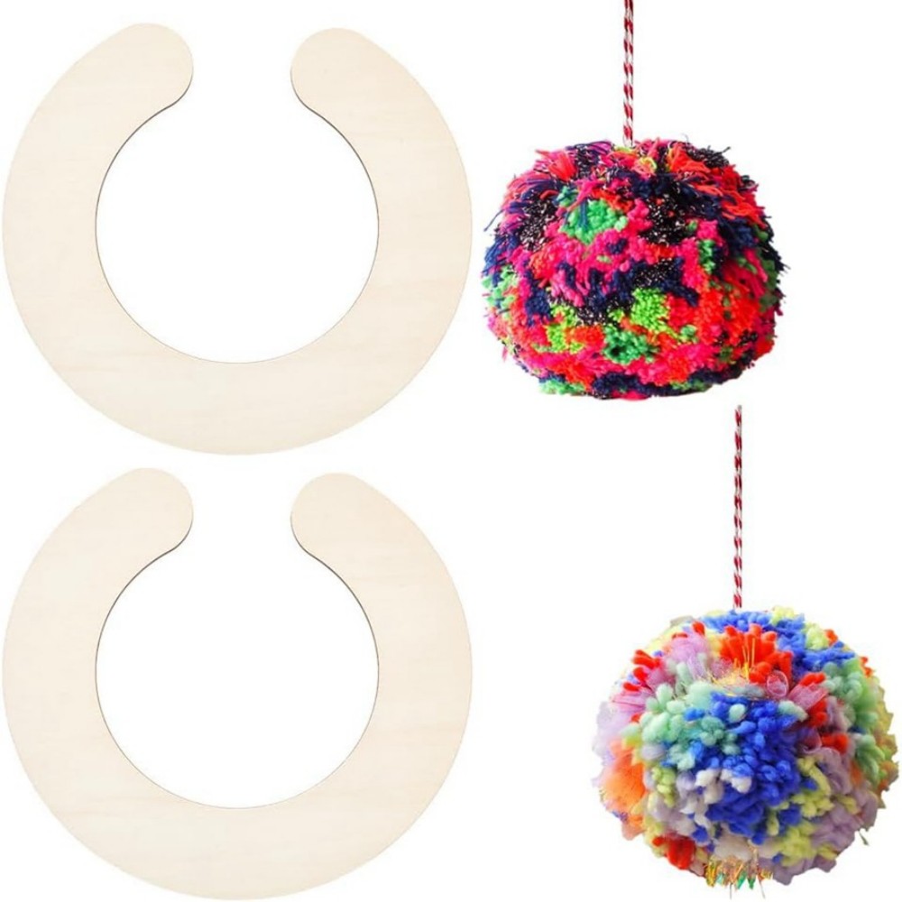 2pcs Wooden Pom Pom Maker Set  - đánh giá và giá Pom Pom Maker Tool