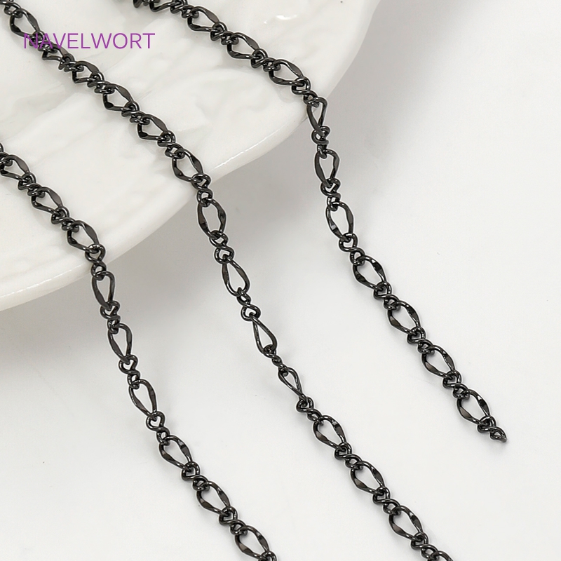Black Color Oval Thin Chains F - đánh giá và giá Embroidery Craft
