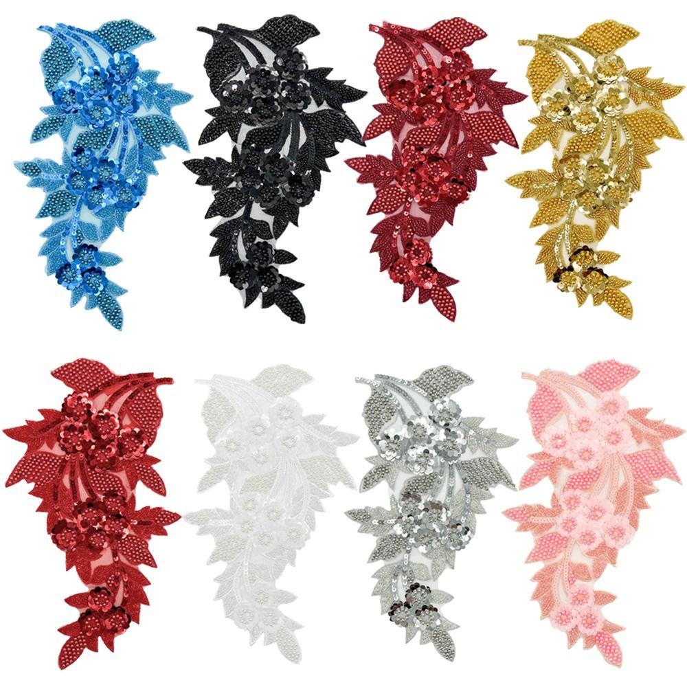 Fashion 3D Sequin Flower Patch - đánh giá và giá Applique Patch Flower