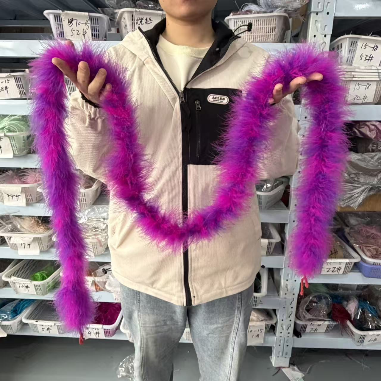 Multicolored 2Meters Marabou F - đánh giá và giá Feather Trim Marabou