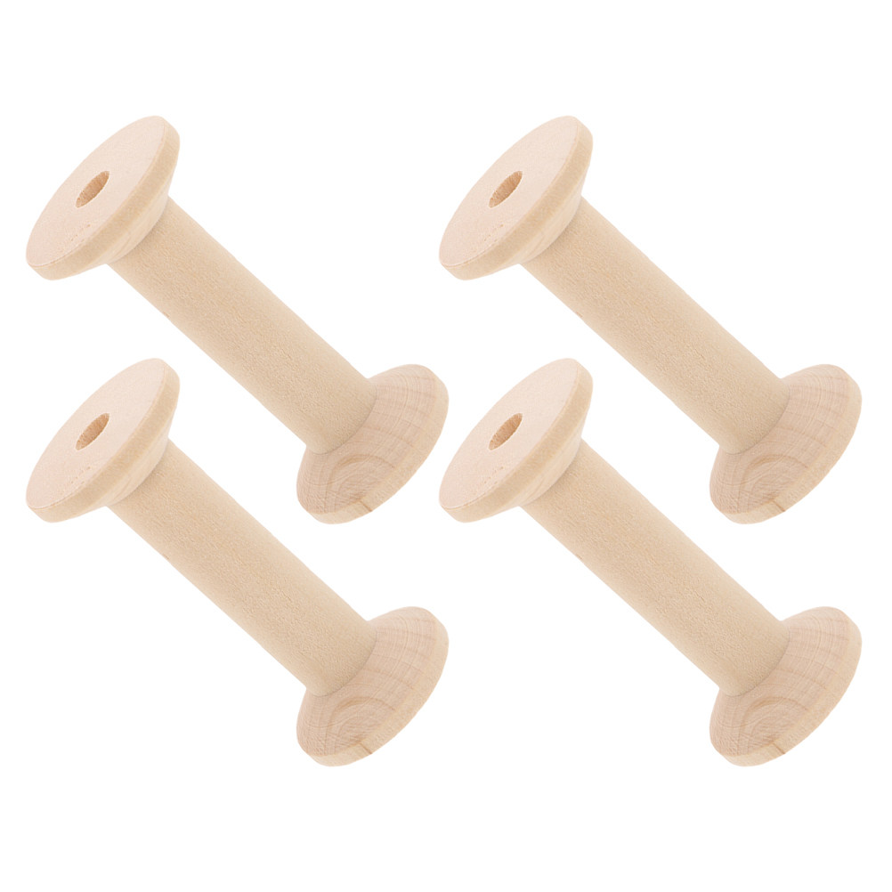 4Pcs Wooden Bobbin Set Handcra - đánh giá và giá Embroidery Craft