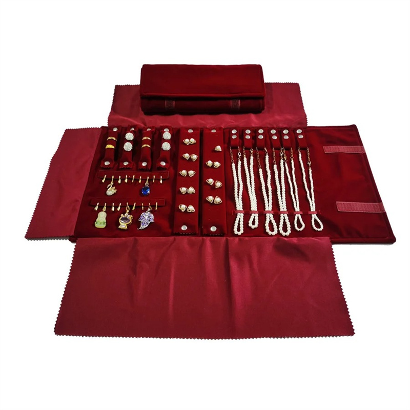 Burgundy Velvet Jewelry Roll-U - đánh giá và giá Velvet Ribbon Roll