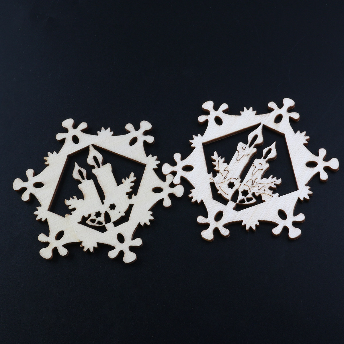10Pcs Snowflake Pendant Christ - đánh giá và giá Christmas Craft Embellishment