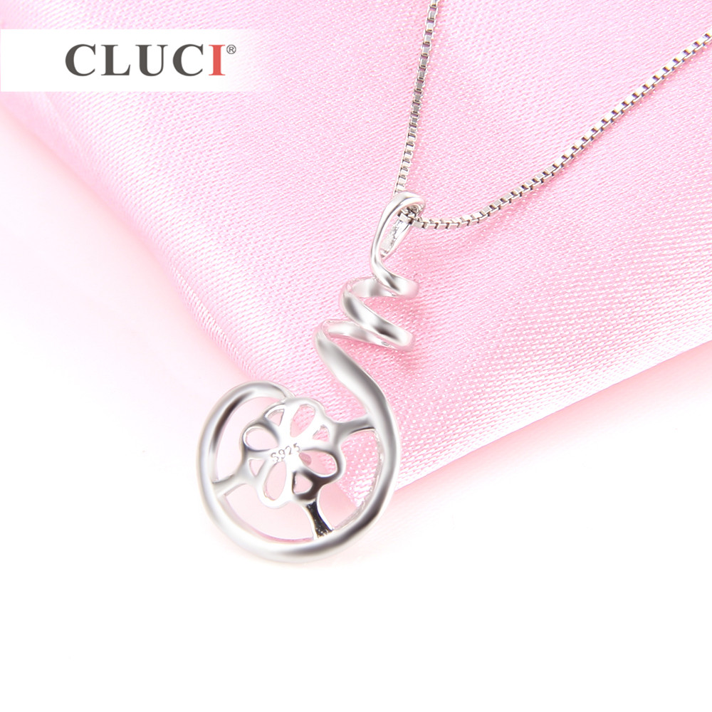 CLUCI Túi Nữ Bạc 925 Mặt Dây C - đánh giá và giá Pearl Trim Chain