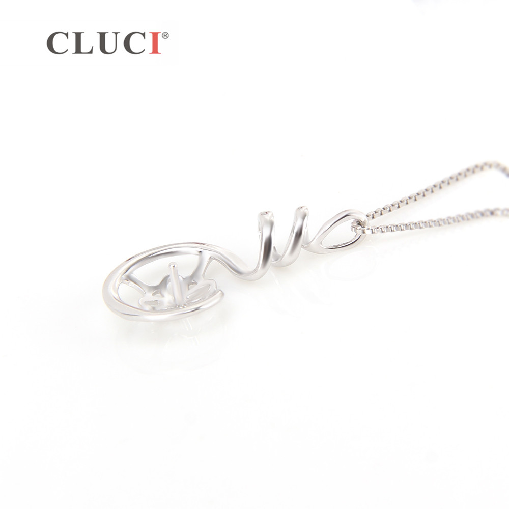CLUCI Túi Nữ Bạc 925 Mặt Dây C - đánh giá và giá Pearl Trim Chain