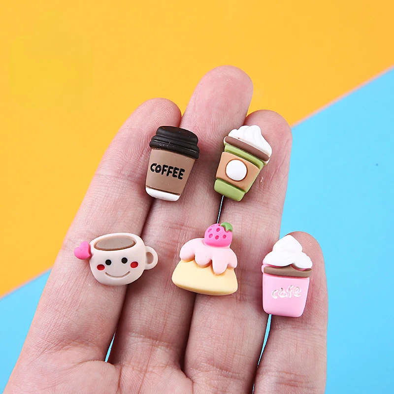 10pcs Cartoon Kawaii Resin Cof - đánh giá và giá Christmas Craft Embellishment