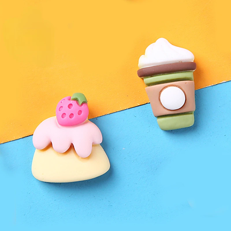 10pcs Cartoon Kawaii Resin Cof - đánh giá và giá Christmas Craft Embellishment