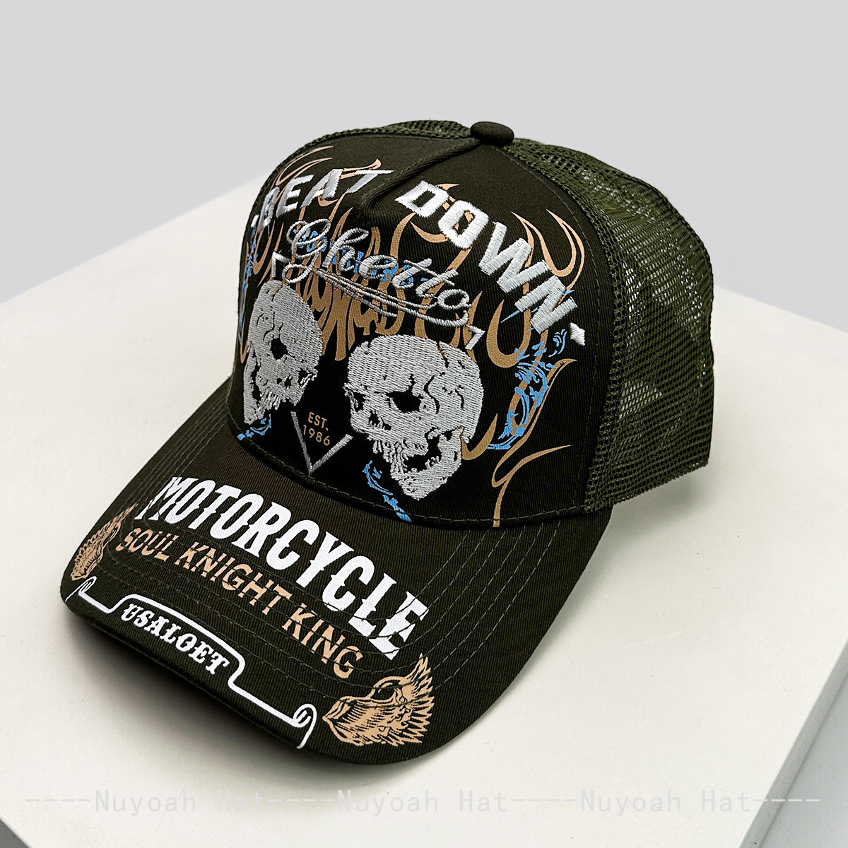 Skull Flame Embroidery Hard To - đánh giá và giá Embroidery Craft
