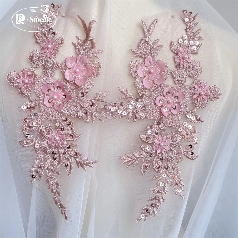 2PCS/1Pair New 12 Colors Sequi - đánh giá và giá Applique Patch Flower