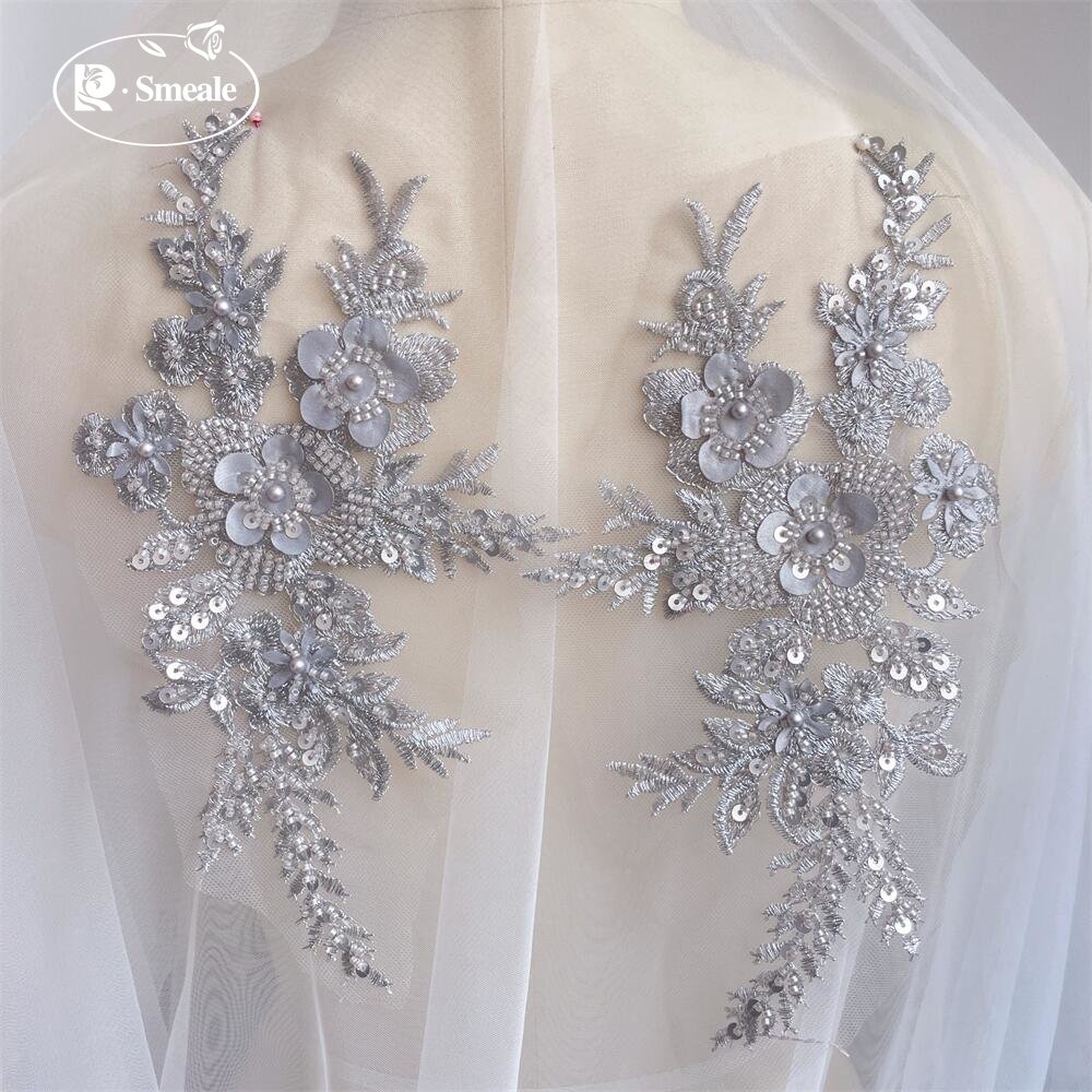 2PCS/1Pair New 12 Colors Sequi - đánh giá và giá Applique Patch Flower