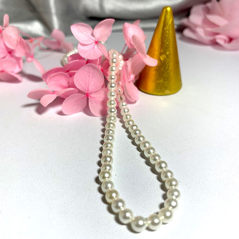 Elegant 4mm Shell Pearl Neckla - đánh giá và giá Pearl Trim Chain