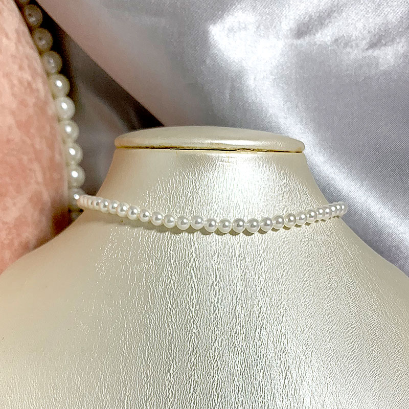 Elegant 4mm Shell Pearl Neckla - đánh giá và giá Pearl Trim Chain