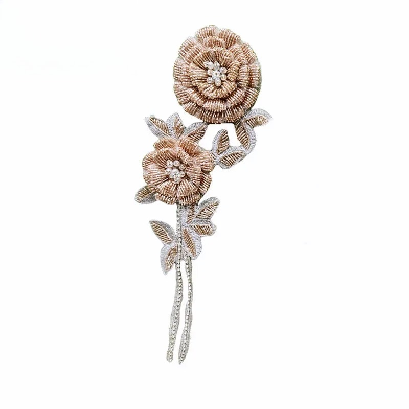 NEW Multicolor Handmade Beaded - đánh giá và giá Applique Patch Flower