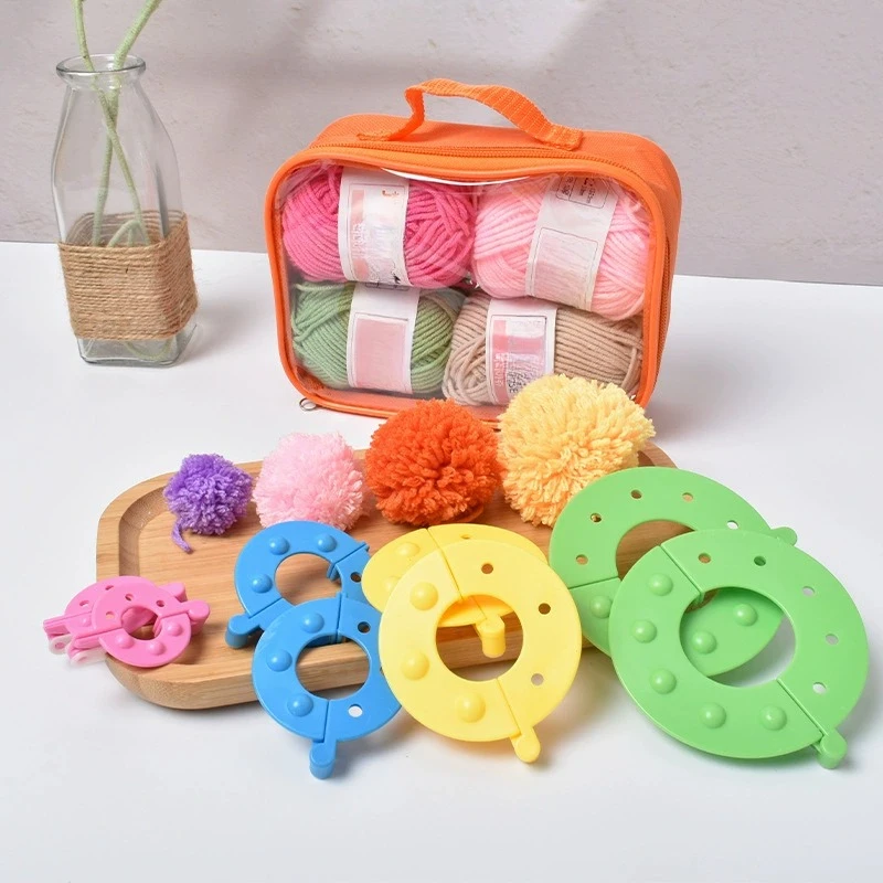 8PCS 4Sizes Fluff Ball Weaver  - đánh giá và giá Pom Pom Maker Tool