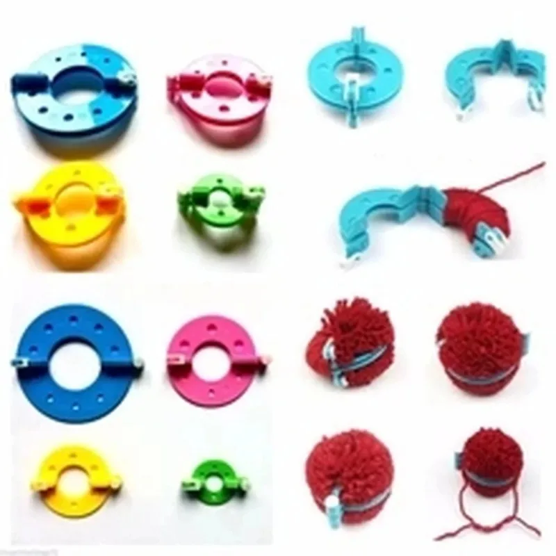 8PCS 4Sizes Fluff Ball Weaver  - đánh giá và giá Pom Pom Maker Tool