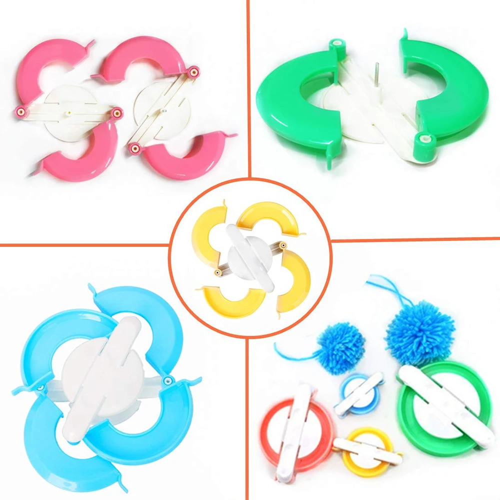 4-Size Pom Pom Maker Kit with  - đánh giá và giá Pom Pom Maker Tool