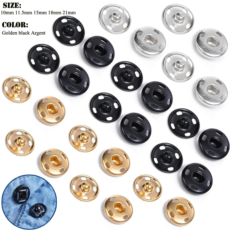 10/50 Set 8-10mm Metal Sew-on  - đánh giá và giá Iron On Stud Set